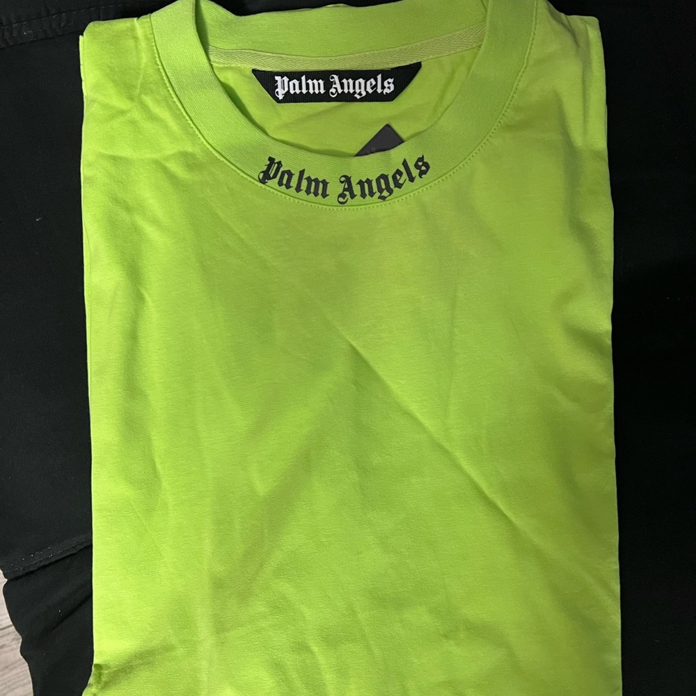 Palm angels S/S22 volts green staple tee